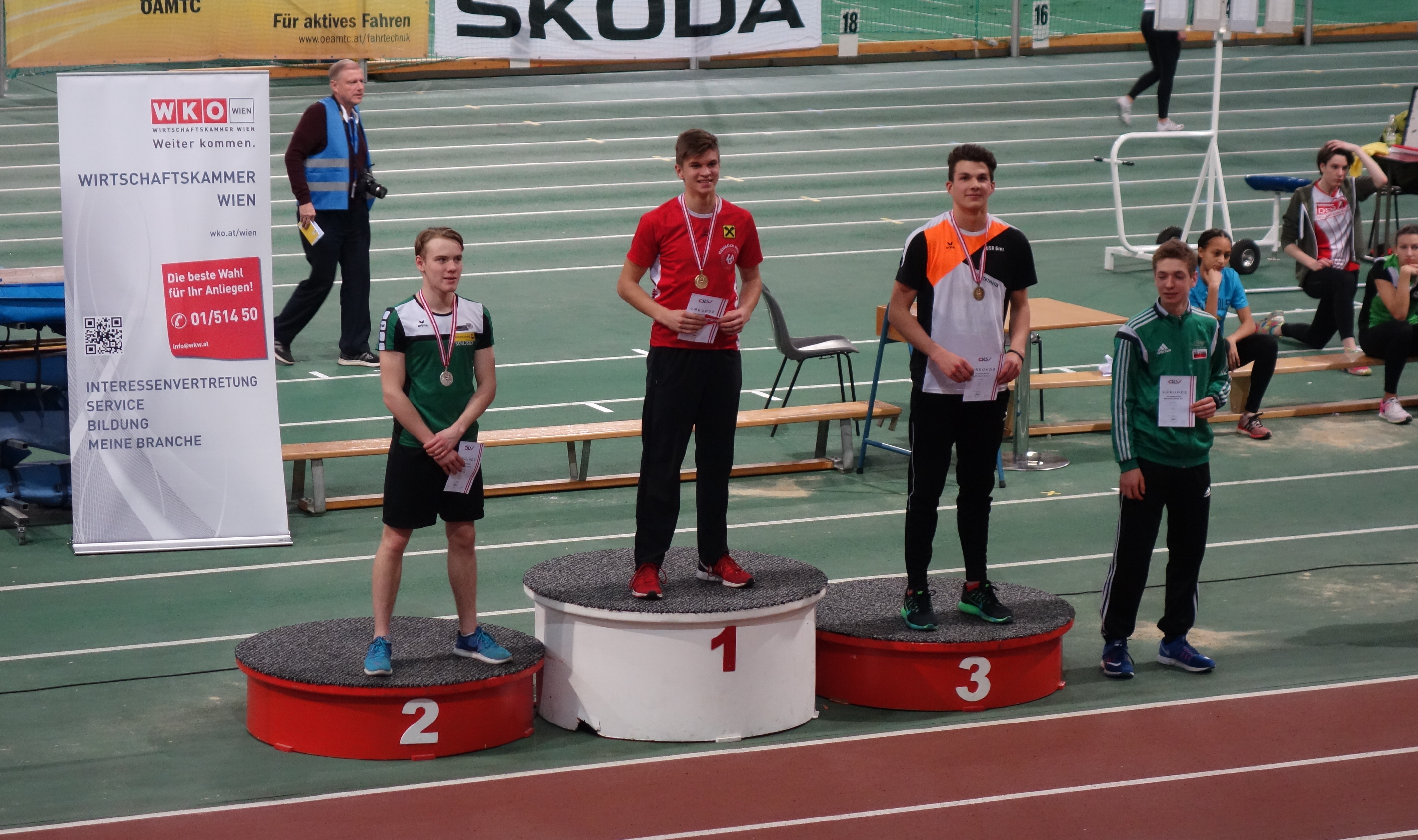 Stefan Scherer - 400m U18, Siegerehrung