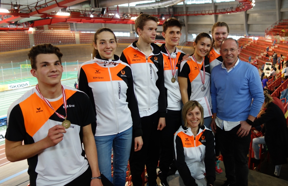 Unser erfolgreiches Team bei den Österreichischen Hallenmeisterschaften 2017